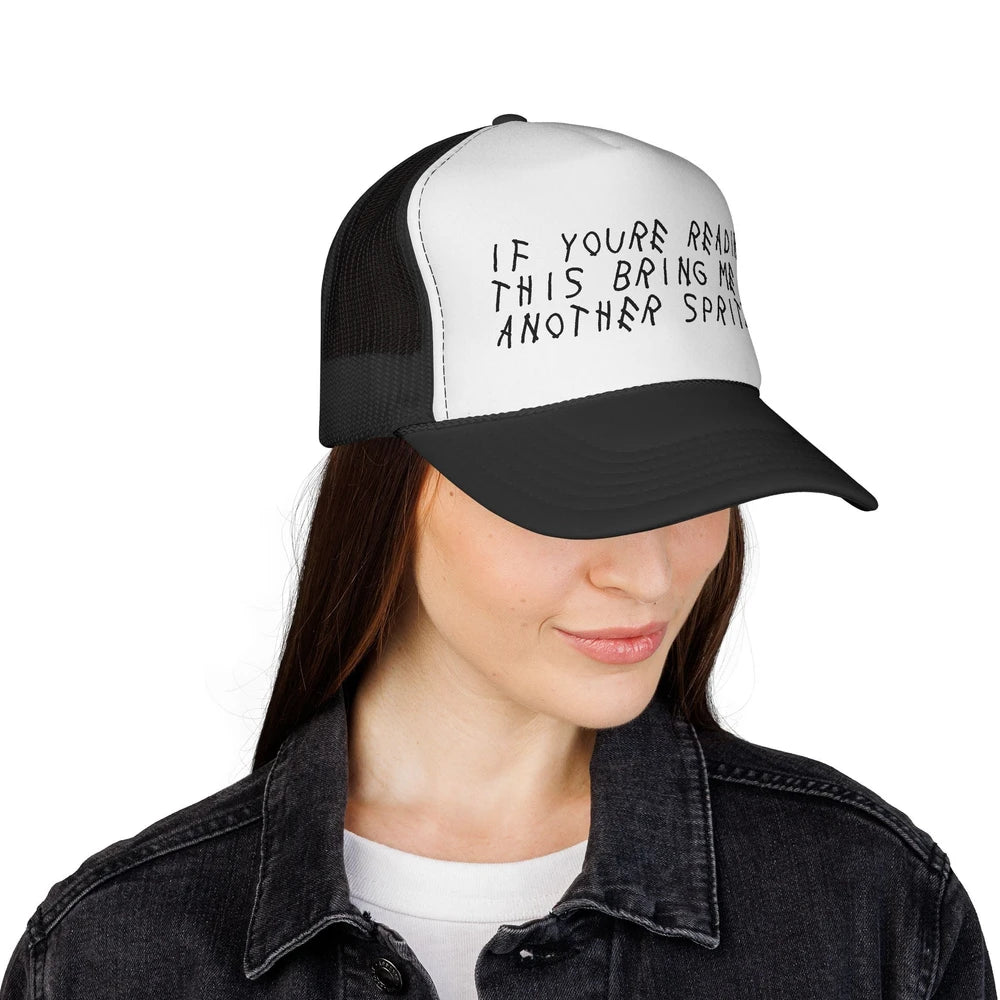 “If You’re Reading This Bring Me Another Spritz” Mesh Trucker Hat