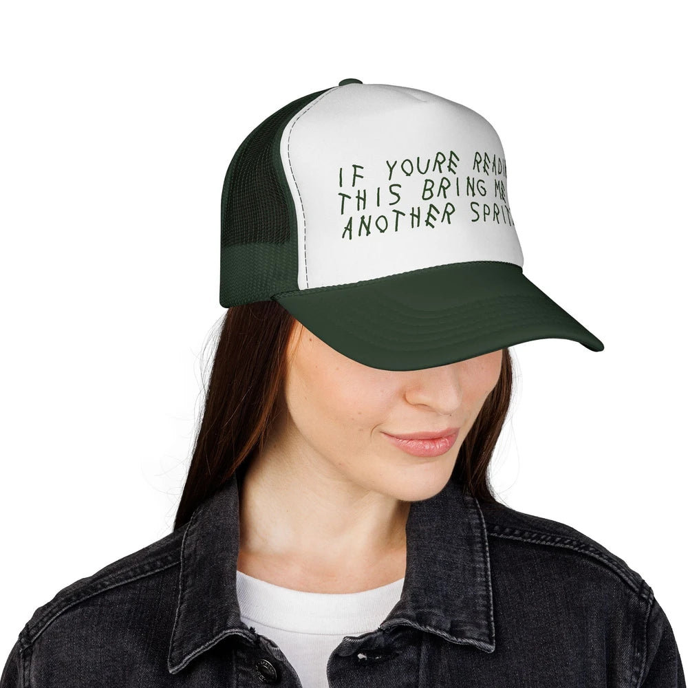 “If You’re Reading This Bring Me Another Spritz” Mesh Trucker Hat